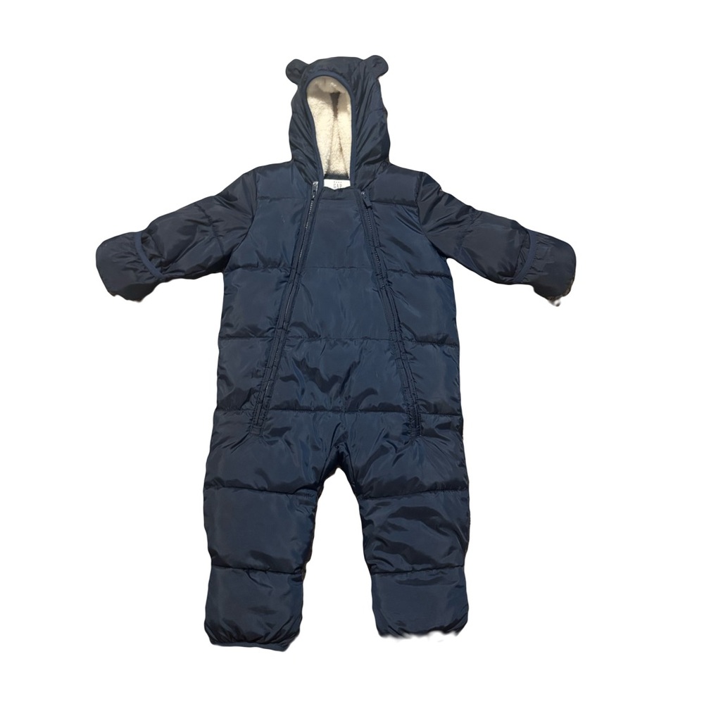 Baby 100% Recycled ColdControl Max Puffer One-Piece with ears